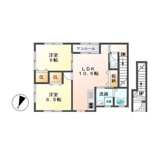 クラシア(CLASIA)【2階】の間取り