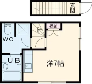 ベルビューカシェット【2階】の間取り