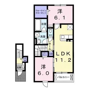 レジデンス ツツミ【2階】の間取り