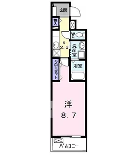 エクセルシオールII【2階】の間取り