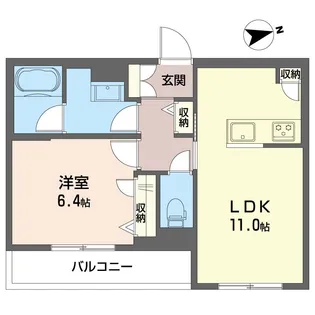 ノール グリシーヌ【3階】の間取り