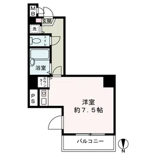 エスティライフ梅田新道【3階】の間取り