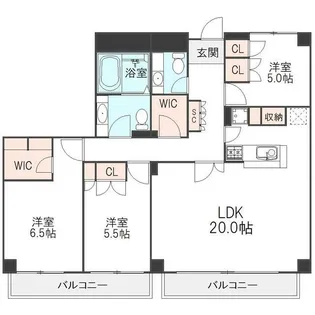 東京都足立区梅島3【マンション】の間取り