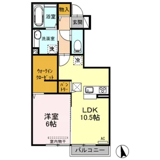 ヴァンベール【1階】の間取り