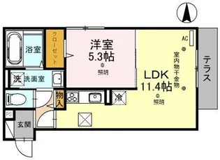 埼玉県草加市住吉1【アパート】の間取り
