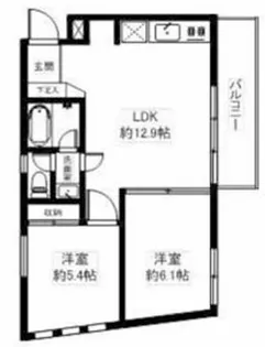 ヴィラコルテ【3階】の間取り