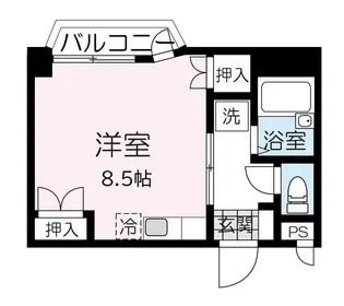 旭コンフォート香澄町【1階】の間取り