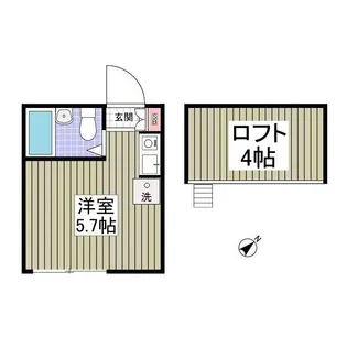 神奈川県川崎市多摩区宿河原1【アパート】の間取り