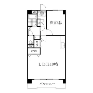 パークサイド大和園【2階】の間取り