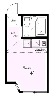 ユナイト矢向 レイアール【1階】の間取り