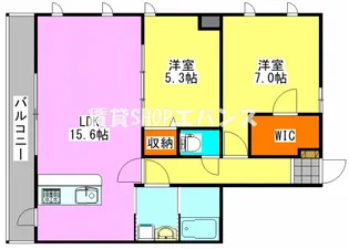パルテール習志野【8階】の間取り