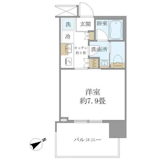 Brillia Tower 浜離宮【9階】の間取り