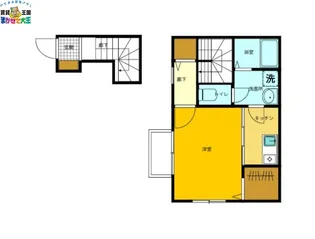 フォンテーヌ若葉【2階】の間取り