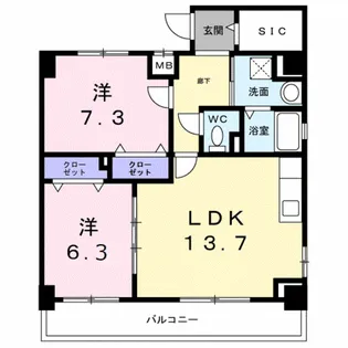スリールステラ【2階】の間取り
