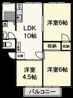 グランディ南行徳【2階】の間取り