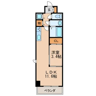 Aphrodite【10階】の間取り