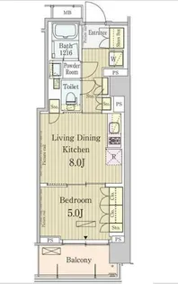 パークアクシス池田山【3階】の間取り