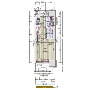 プレサンス難波マジョリティ【5階】の間取り