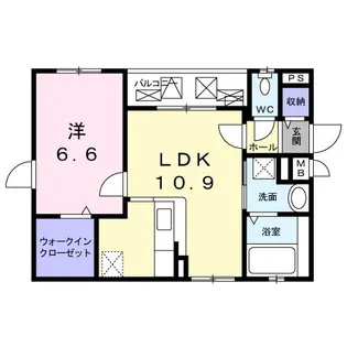 ストリート アベニュー・H【3階】の間取り