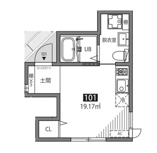Meguro Senzoku U【1階】の間取り