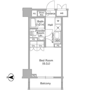 コンフォリア文京春日【8階】の間取り