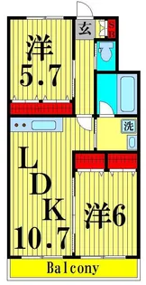 MKコーポ綾瀬【1階】の間取り