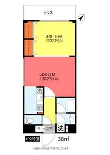 アヴァンツァーレ洗足【1階】の間取り