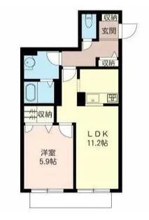 グレースII【1階】の間取り