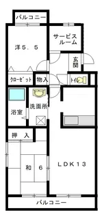 グランドール領家【1階】の間取り