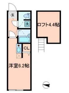 リヴェール武蔵新城【2階】の間取り