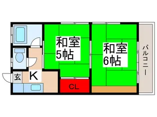 渡辺荘【2階】の間取り