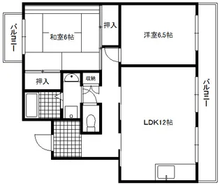 クレ青島【2階】の間取り