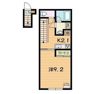 フィオーレ上堂【2階】の間取り