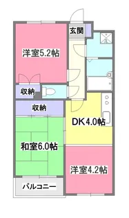 セザール清瀬【4階】の間取り