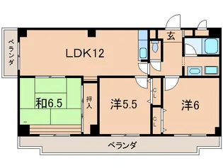 メゾン東山【4階】の間取り
