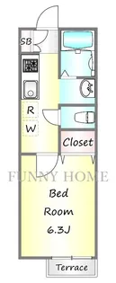 フォーレスト三軒茶屋【1階】の間取り