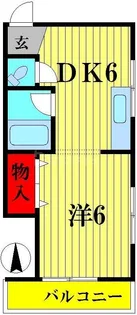 五香サンロードス【3階】の間取り