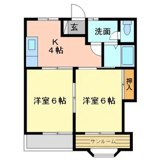 ハイムピア【1階】の間取り