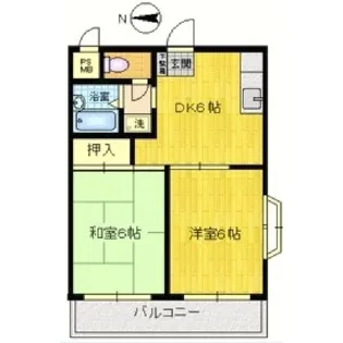 サクラハイム中原A【2階】の間取り