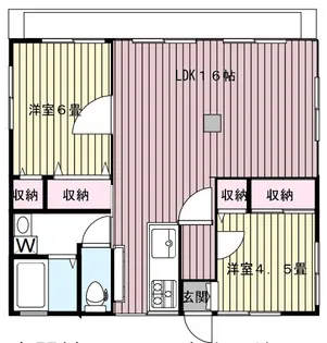プラムハイム【1階】の間取り