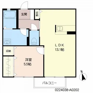ラ・ティエラII【2階】の間取り