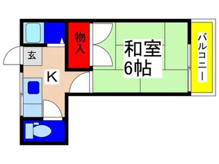第5栗原コーポ【1階】の間取り