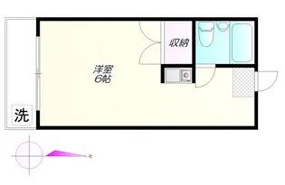 ハイツニュータカバ【1階】の間取り