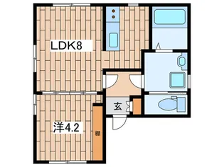 opus南大井【2階】の間取り