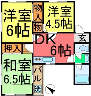 ウィーンハイツB棟【2階】の間取り