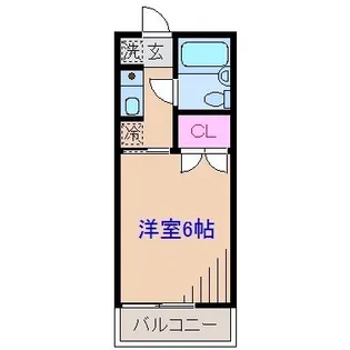 コーポエルム【1階】の間取り