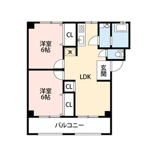 サンハイム松美台【3階】の間取り