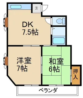 チェリーハイム石津1【2階】の間取り