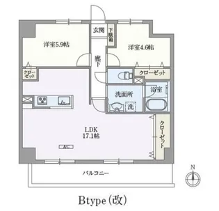 U COURT 西新井【5階】の間取り