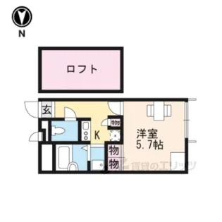 レオパレス藤尾【1階】の間取り